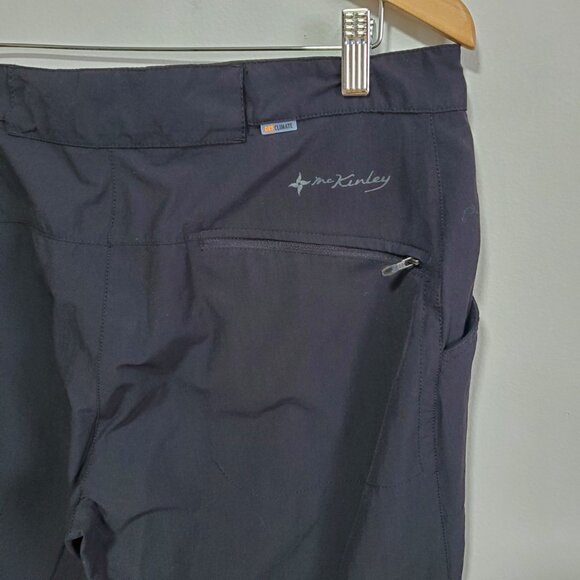 MCKINLEY Grindavik Nylon Stretch 32.5" Hiking Pants Straight Black Women Large - Picture 8 of 16
